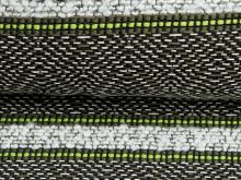Strickbouclé - eingearbeitete Fäden - khaki