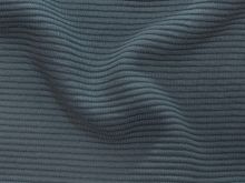 Jersey Ottoman Querrippe - uni graublau
