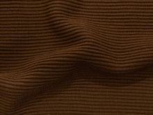 Jersey Ottoman Querrippe - uni rostbraun
