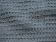 Waffelpiqué Baumwolle - graublau