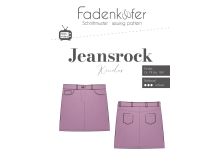 Papier-Schnittmuster Fadenkäfer - Jeansrock - Kinder