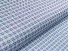 Single Jersey Sanetta - Karos - blau