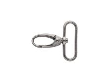 Karabinerhaken Metall ca. 38 mm - anthrazit