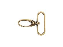 Karabinerhaken Metall ca. 38 mm - altgold