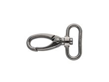 Karabinerhaken Metall ca. 32 mm - anthrazit