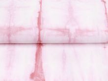 Webware Baumwolle Hand-dyed Tie Dye Snoozy - Batikoptik - rosa