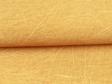 Webware Baumwolle Dirty Wash Snoozy - Knitteroptik - ocker
