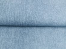 Webware Baumwolle Dirty Wash Snoozy - Knitteroptik - wolkenblau