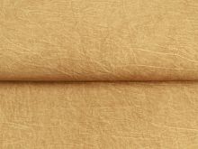 Webware Baumwolle Dirty Wash Snoozy - Knitteroptik - altgelb