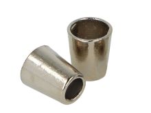 2 Kordelenden - für Kordeln mit max. 5,5 mm Durchmesser - silberfarben