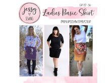Papier-Schnittmuster Jessy Sewing - Rock "Ladies Basic Skirt" - Damen
