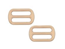 Leiterschnalle Metall - 2 Stück ca. 30/7 mm - roségold