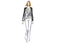 Schnittmuster Berlin Papierschnittmuster - Shirt 'Lina' - Größe 34-50 - Damen