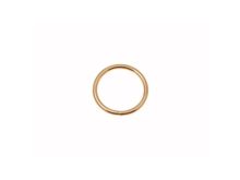 O-Ring Rundring 25 mm Metall - 4 Stück - goldfarben