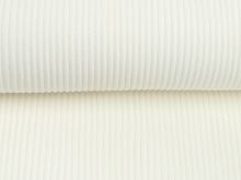 Grobes Ripp-Strick Bündchen Ribana Big Rib 35 cm im Schlauch - uni wollweiß