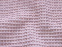 Waffelpiqué Baumwolle - Waffeloptik - uni rosa
