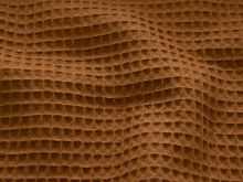 Waffelpiqué Baumwolle - Waffeloptik - uni camel