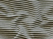 Jersey Yarn Dyed - Streifen - olivgrün-weiß