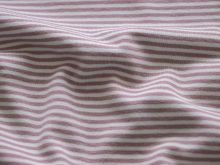 Jersey Yarn Dyed - Streifen - altrosa-weiß