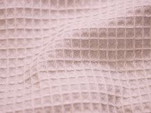 Waffelpiqué Baumwolle - Waffeloptik - uni zartes rosa