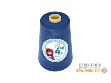 Nähgarn Overlock XXL - Ökotex 100 - Lauflänge 4570m (5000Y) - uni helles kobaltblau
