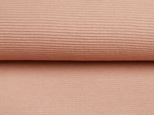 Jersey Ottoman Querrippe - uni helles altrosa