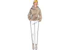 Schnittmuster Berlin Papierschnittmuster - Pulli 'Pamela' - Größe 34-50 - Damen