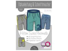 Papierschnittmuster ki-ba-doo PAtom Sweat-Bermuda Herren