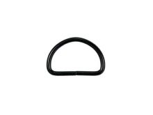  Halbrundringe / D-Ringe 4 Stück ca. 30 mm - schwarz