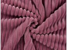 Cuddle Binky super weicher Wellnessfleece mit 1,5 cm breiten Rippen - Old Pink