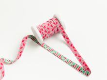 Webband Farbenmix "Jolly Cherry" by Jolijou - Kirschen - pink