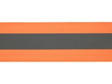 Ripsband reflektierend 50 mm - neonorange