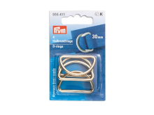 Prym Halbrundringe - D-Ringe Metall 4 Stück 30 mm - goldfarben