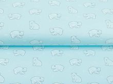 Jersey Sanetta - süße Eisbärenbabys - aqua