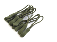 RV-Anhänger/Zipper Schlaufe 6,6 cm 10 Stück - khaki