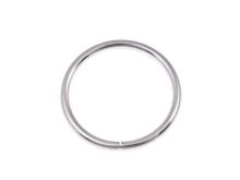 O-Ring Rundring 40 mm Metall - 2 Stück - silber