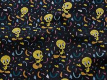 Webware Baumwolle Swafing Looney Tunes - Tweety - schwarz