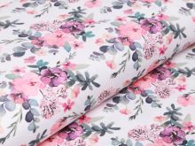 Jersey Swafing Jonne - tropische Blüten - weiß