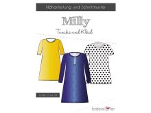 Papier-Schnittmuster Fadenkäfer MILLY Tunika - Kleid Damen