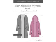 Papier-Schnittmuster Fadenkäfer Minna Strickjacke Kinder