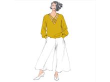 Schnittmuster Berlin Papierschnittmuster - Pulli 'Toni' - Größe 34-50 - Damen