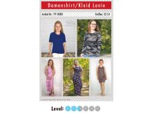 Papier-Schnittmuster Paule und Paulinja - Shirt/Kleid Lonie - Damen