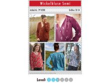 Papier-Schnittmuster Paule und Paulinja - Wickelbluse Semi - Damen