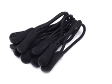 RV-Anhänger/Zipper Schlaufe 6,6 cm 10 Stück - schwarz