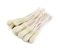 RV-Anhänger/Zipper Schlaufe 6,6 cm 10 Stück - beige