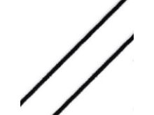 Gummikordel rund 2 mm - uni schwarz