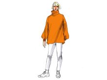 Schnittmuster Berlin Papierschnittmuster - Pulli 'Veronika' - Größe 34-50 - Damen