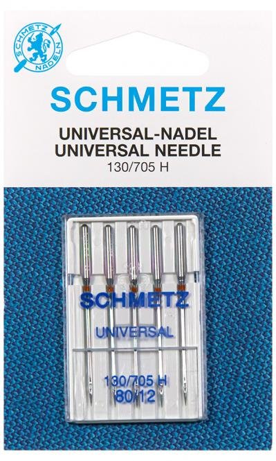 Universal Maschinennadeln Schmetz 130/705 H - 80/12 - 5 Stück