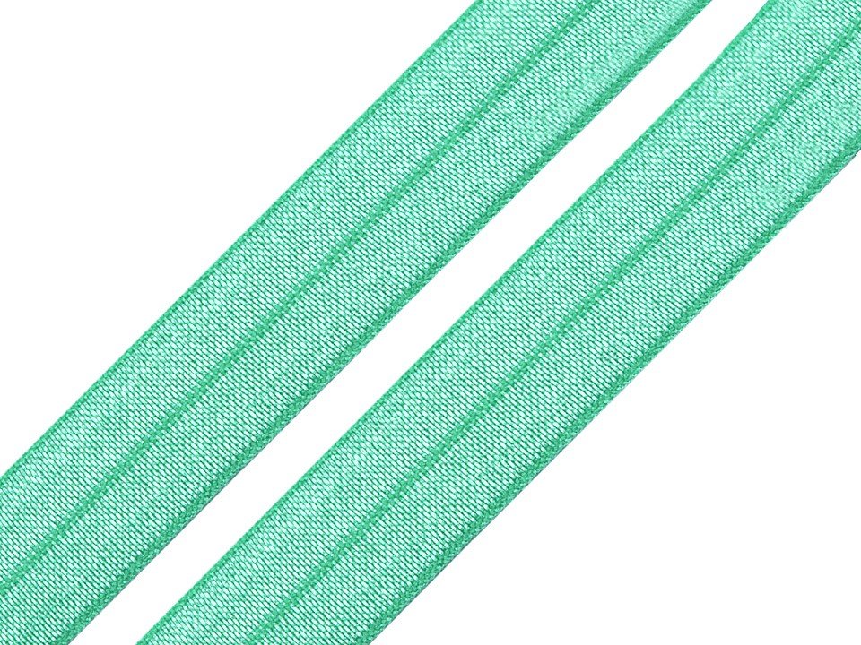 Elastisches Einfassband/Falzgummi - 20 mm glänzend - mint