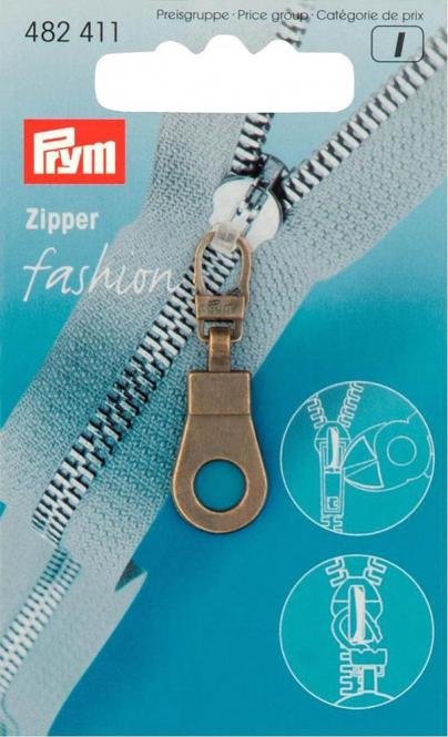 Prym Fashio-Zipper Öse - altmessing